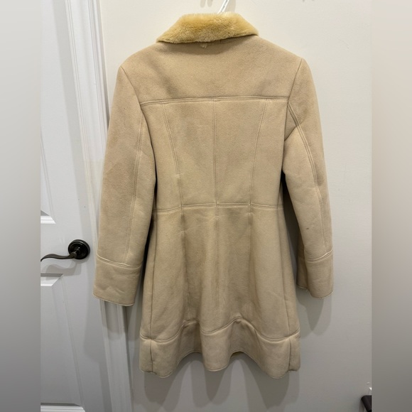 Sisley Faux suede coat -XS - Picture 4 of 6